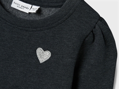 Name It dark sapphire hjerte sweatkjole